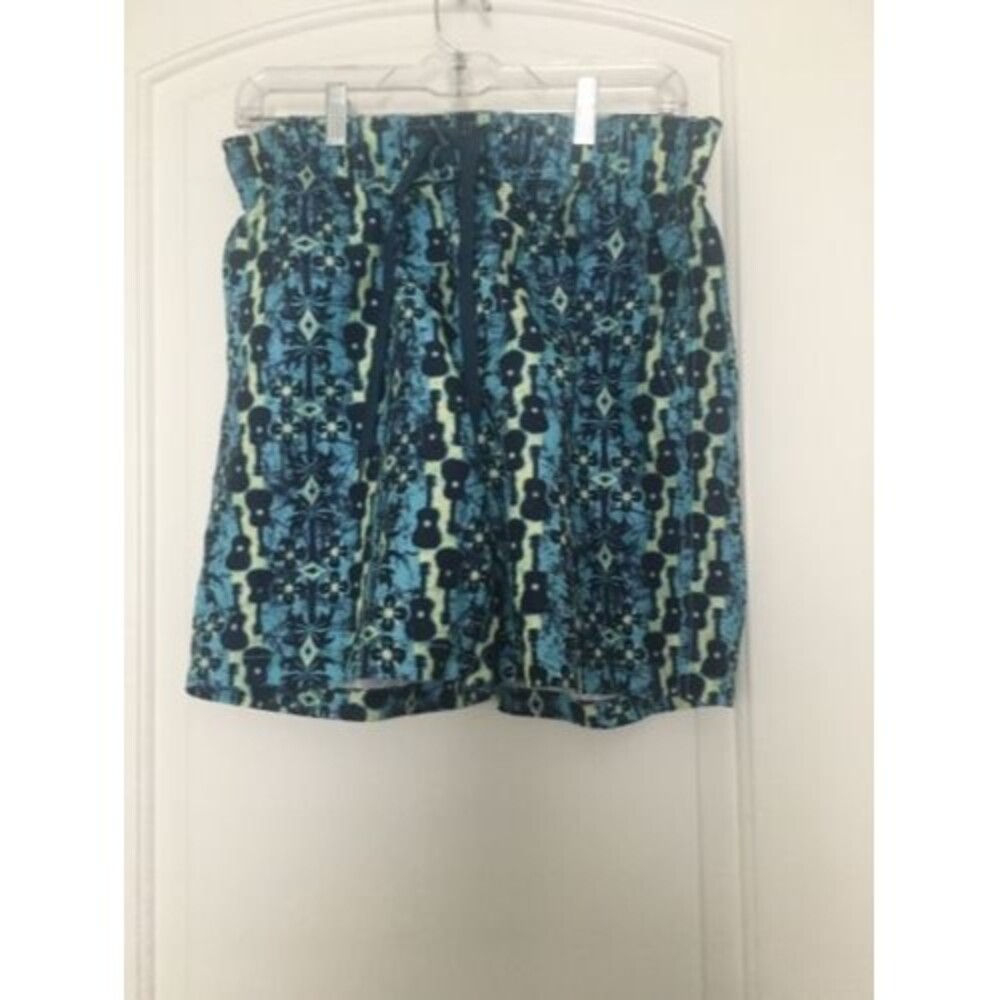 Paradise Shores Men's Graphic Print Swim Board Shorts Size Small Multicolor